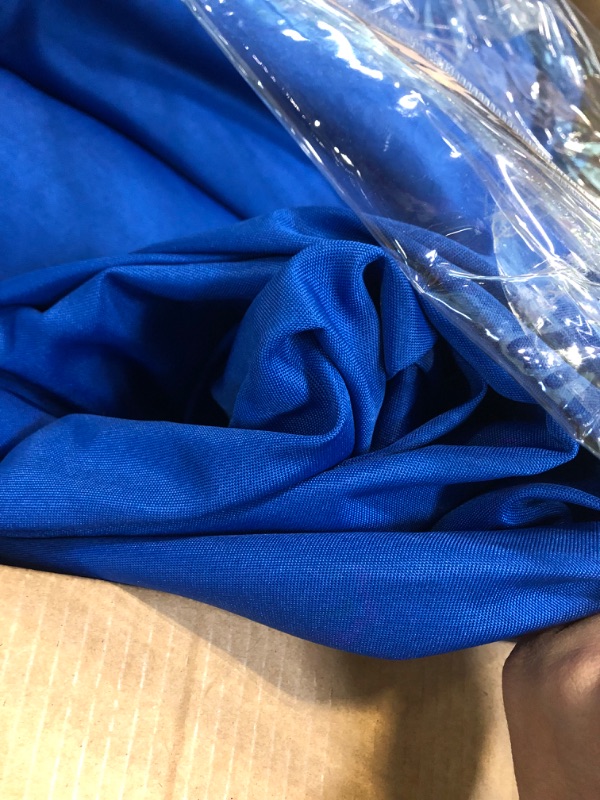 Photo 4 of 6 Pack Royal Blue Round Tablecloths 120 Inch - Circle Bulk Linen Polyester Fabric Washable Table Clothes Cover for Wedding Reception Banquet Party Buffet Restaurant Royal Blue 120 In, 6 Pack