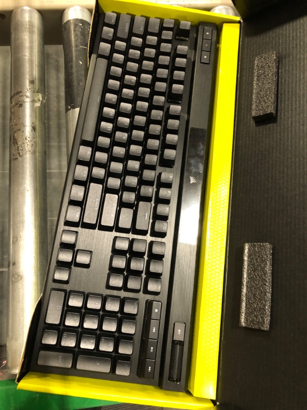 Photo 3 of Corsair K70 PRO RGB Optical-Mechanical Gaming Keyboard - OPX Linear Switches, PBT Double-Shot Keycaps, 8,000Hz Hyper-Polling, Magnetic Soft-Touch Palm Rest - NA Layout, QWERTY - Black K70 RGB PRO OPX- Linear Black
