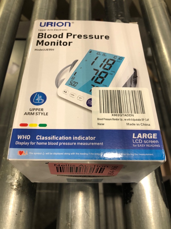 Photo 2 of Blood Pressure Monitor Upper Arm Large LED Backlit Screen 1000 Sets Memory Automatic Digital BP Machine Adjustable BP Cuff Standard