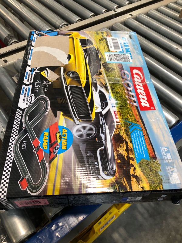 Photo 2 of Carrera GO!!! Battery Operated 1:43 Scale Slot Car Racing Toy Track Set with Jump Ramp for Kids Ages 5 Years and Up, Highway Chase