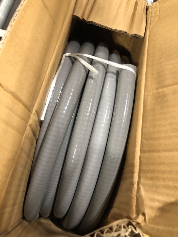 Photo 3 of 3/4inch 50ft Electrical Conduit Kit,with 5 Straight and 3 Angle Fittings Included,Flexible Non Metallic Liquid Tight Electrical Conduit(3/4" Dia, 50 Feet) 3/4IN,50FT