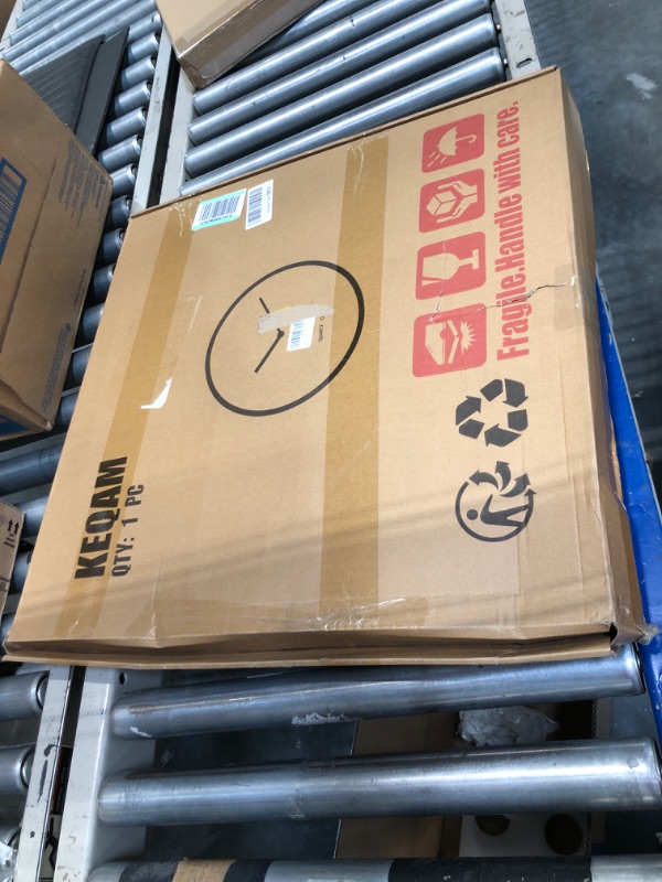 Photo 1 of Large World Map Wall Clock, Metal Minimalist Modern Clock, Round Silent Non-Ticking Battery Operated Wall Clocks for Living Room/Home/Kitchen/Bedroom/Office/School Decor (24 Inch) Black One Size