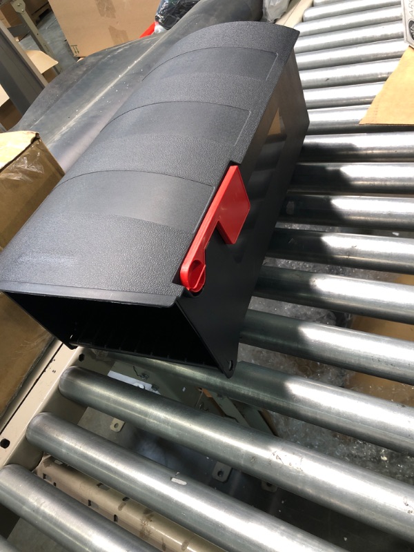 Photo 1 of Architectural Mailboxes Patriot Large Capacity, Plastic Post Mount Mailbox, Black