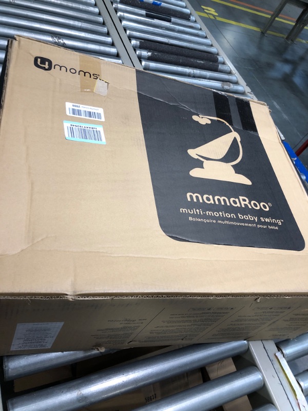 Photo 2 of 4moms MamaRoo Multi-Motion Baby Swing, Bluetooth Enabled with 5 Unique Motions, Black