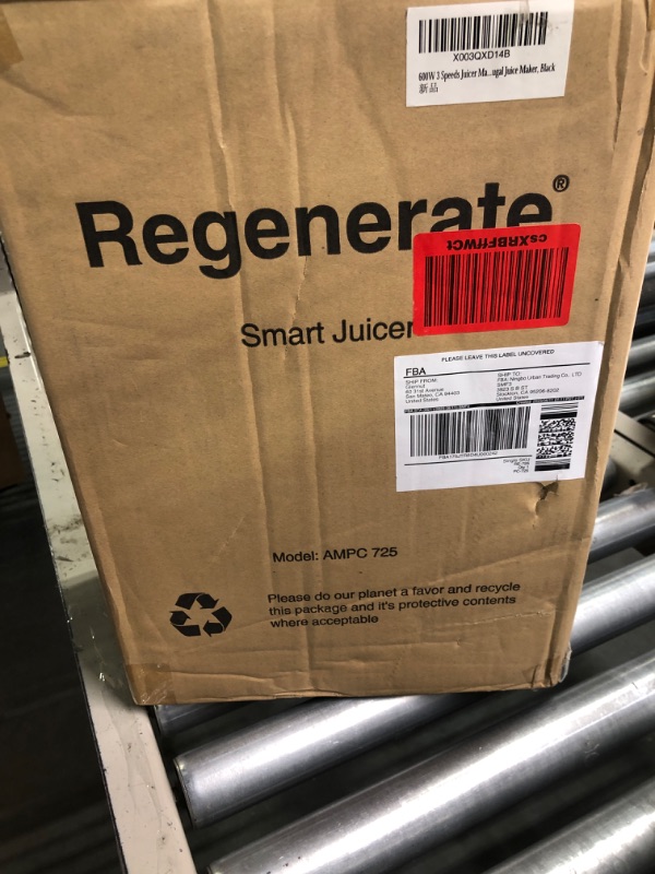 Photo 2 of 600W 3 Speeds Juicer Machines Vegetable and Fruit, Regenerate Centrifugal Juice Extractor with Wide Mouth 3” Feed Chute, Easy to Clean, BPA-Free Compact Centrifugal Juice Maker, Black