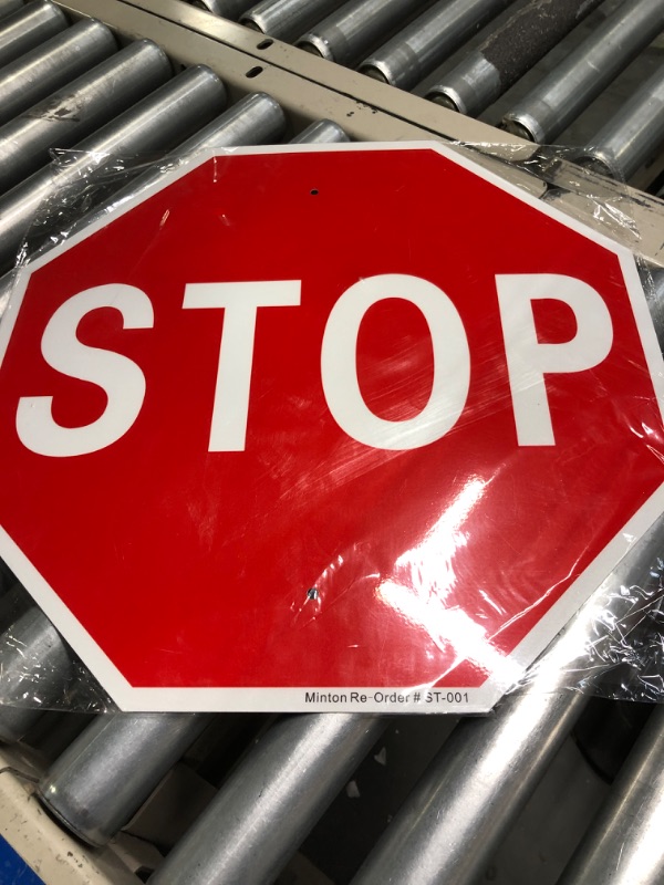 Photo 1 of Stop Sign, Street Road Reflective Signs, 18"x 18" Octagon Rust Free Aluminum Sign, UV Protected, Weather/Fade Resistant, Indoor/Outdoor Use 18x18X002VJ38YJ
