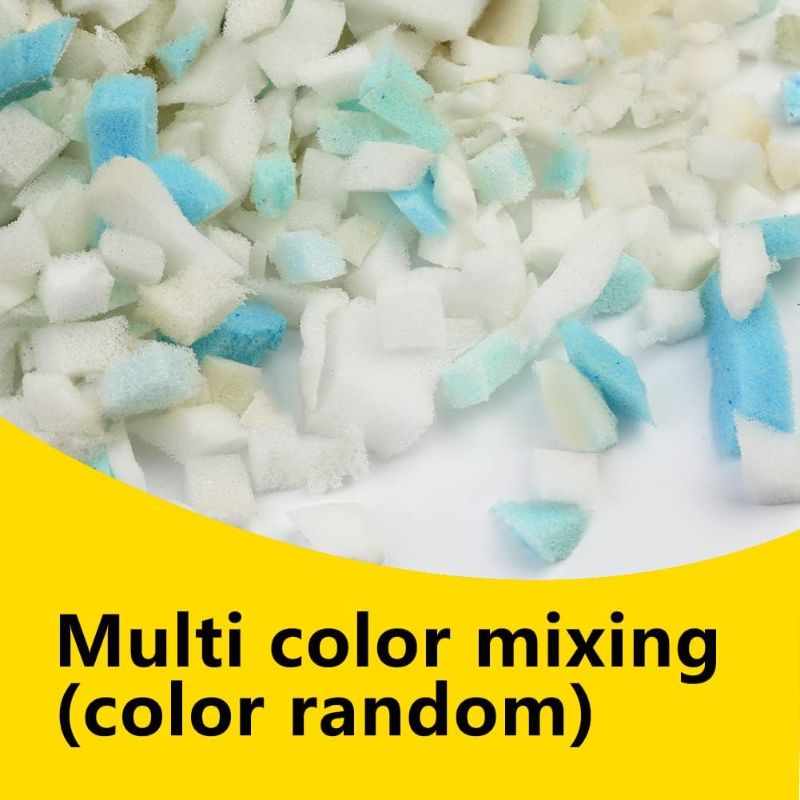 Photo 1 of Bean Bag Filler Foam Mixed Color Premium Shredded Memory Foam Filling for Pillow Dog Beds Chairs Cushions Couch Cushions, Foam Filling Bean Bag Refill Replacement Soft and Great for Stuffing https://a.co/d/jiTvlZI