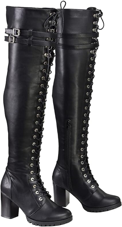 Photo 1 of Milwaukee Performance MBL9424 Women's Black Above the Knee Boots with Lace-Up Closure
(size 7.5)