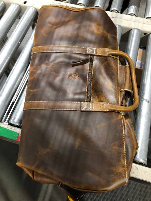 Photo 1 of RUSTIC TOWN Leather Toiletry Bag for Men - Travel Shaving Dopp Kit - Bathroom Shower Toiletries Organizer - Leather Cosmetic Bag for Women (Antique Brown)
