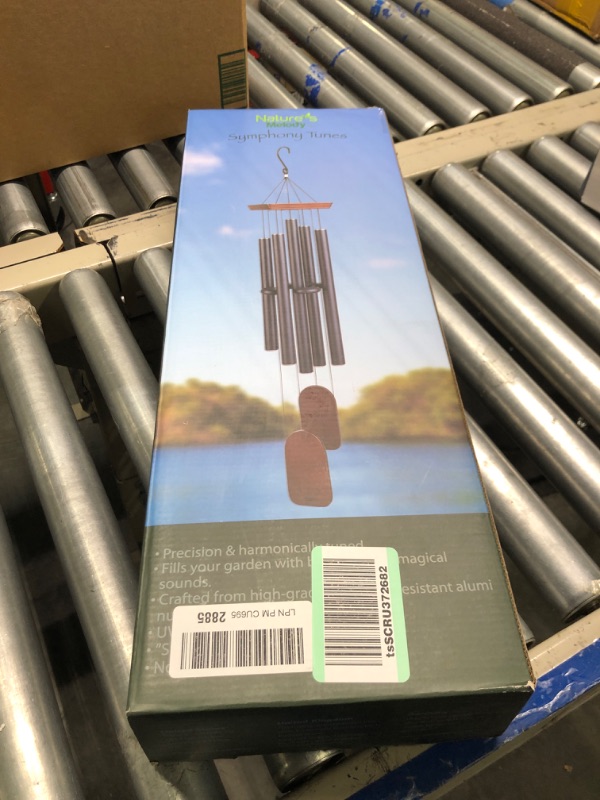 Photo 2 of 48" Large Wind Chimes for Outside Deep Tone, Wood Wind Chimes Outdoor Clearance, Memorial Gifts for Mother's Day and Christmas, Outdoor Decor for Garden, Patio, Yard?Big Wind Chime, Black? 48in