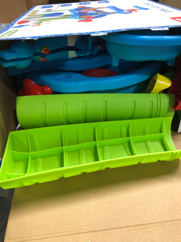 Photo 1 of Kids Sand Water Table Toys for Toddlers, 3-Tier Outdoor Sand and Water Play Table Toys for Toddlers Kids, Water Sensory Activity Tables Beach Toys for Outside Backyard for Toddlers Age 1-3 3-5