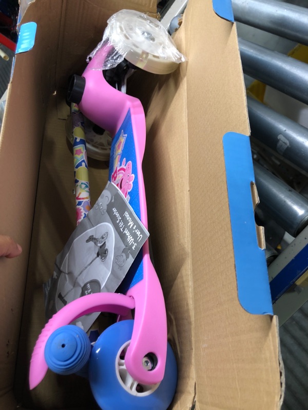 Photo 1 of Self Balancing Kick Scooter - Extra Wide Deck, 3 Wheel Platform, Foot Activated Brake, 75 Lbs Limit, Kids & Toddlers, Girls Or Boys, Ages 3 and Up Peppa Pig