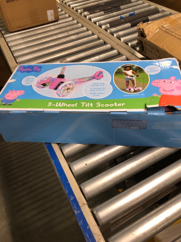 Photo 1 of Self Balancing Kick Scooter - Extra Wide Deck, 3 Wheel Platform, Foot Activated Brake, 75 Lbs Limit, Kids & Toddlers, Girls Or Boys, Ages 3 and Up Peppa Pig