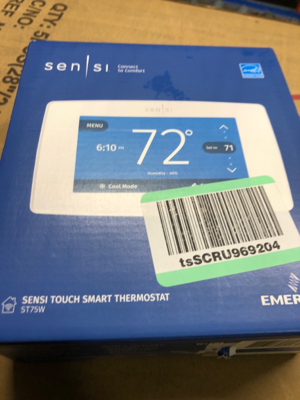 Photo 2 of Sensi Touch Smart Programmable Wi-Fi Thermostat-Works with Alexa, C-Wire Required