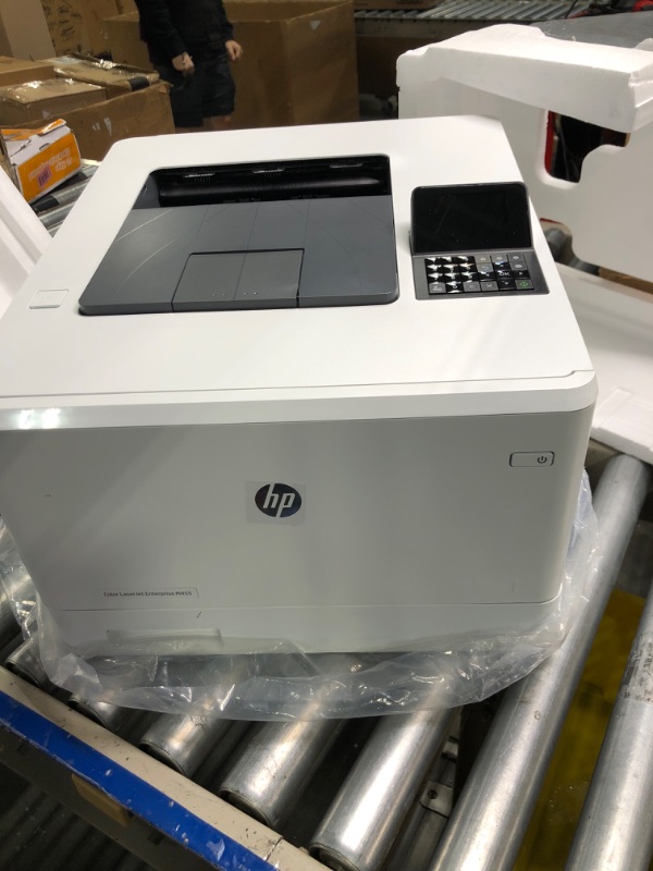 Photo 2 of  HP Color LaserJet Enterprise M455dn Duplex Printer (3PZ95A), white