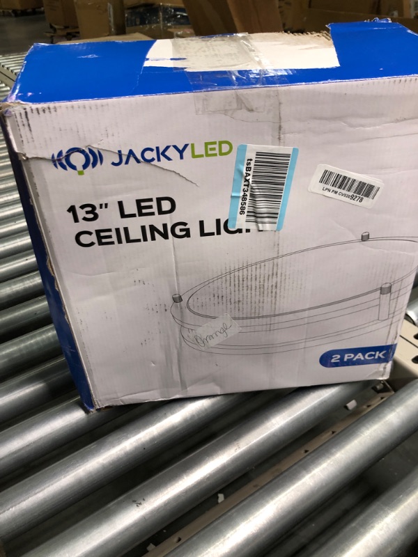 Photo 2 of JACKYLED 3 Color Temperature LED Flush Mount Ceiling Light Brushed Nickel 12" 18W 1260lm IP44 Damp Rated Thin Ceiling Light Fixture for Kitchen Bathroom Bedroom (3000K/4000K/5000K),ETL-Listed Brushed Nickel 1 12in-3CCT-1pack