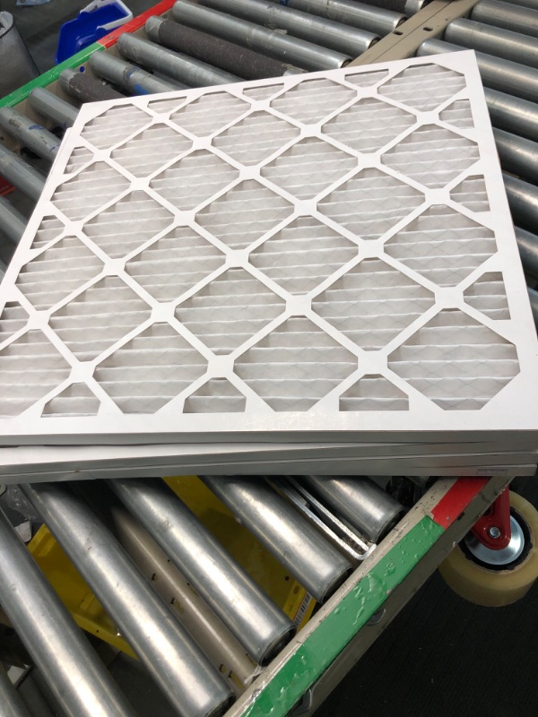 Photo 3 of Aerostar 24x24x1 MERV 13 Pleated Air Filter, AC Furnace Air Filter, 6 Pack (Actual Size: 23 3/4" x 23 3/4" x 3/4") 24x24x1 Air Filter