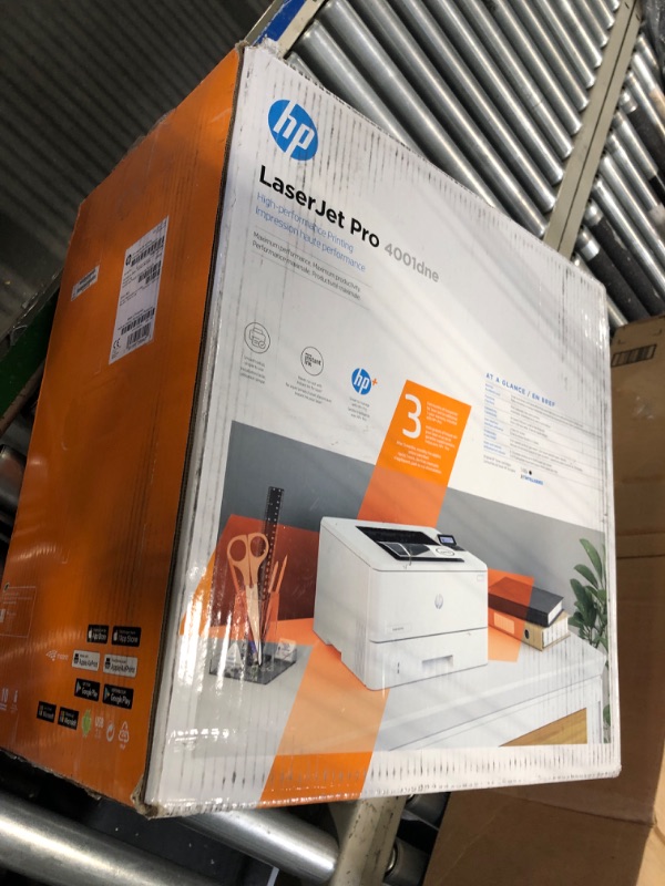 Photo 1 of HP LaserJet Pro 4001dne Black & White Printer with HP+ Smart Office Features New Version: HP+, LaserJet Pro 4001dne