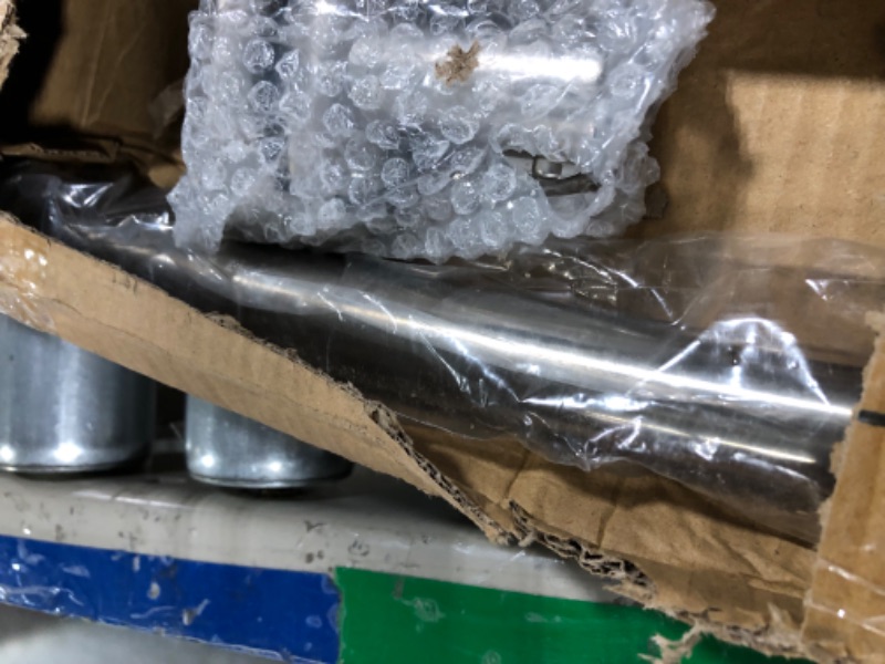 Photo 1 of Curved Shower Curtain Rod, 42-74 inches Extra Wide Curved Shower Curtain Rod Adjustable, Rust Proof Curved Shower Rod for Bathroom, Premium Stainless Steel, Need to Drill Nickel Nickel 42-74 inches