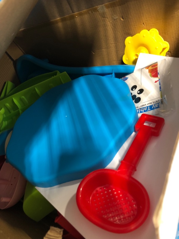 Photo 1 of ConeWhale Sand Water Table for Toddlers, 3 in 1 Beach Toys for Kids Boys Girls,Outdoor Activity Sensory Play Table for Toddlers Age 3-5
