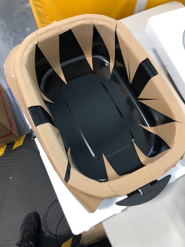 Photo 1 of 24QT Turkey Roaster Oven with Unique Visible Lid, 26lb Electric Roaster with Removable Pan & Rack, 150°F-450°F Temperature Controls, Easy Clean, Stainless White White 24 quart