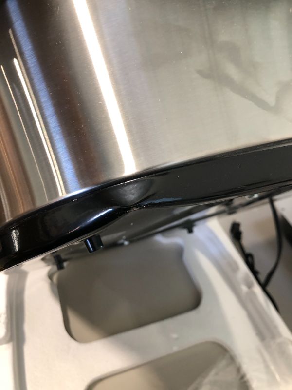 Photo 1 of 24QT Turkey Roaster Oven with Unique Visible Lid, 26lb Electric Roaster with Removable Pan & Rack, 150°F-450°F Temperature Controls, Easy Clean, Stainless White White 24 quart