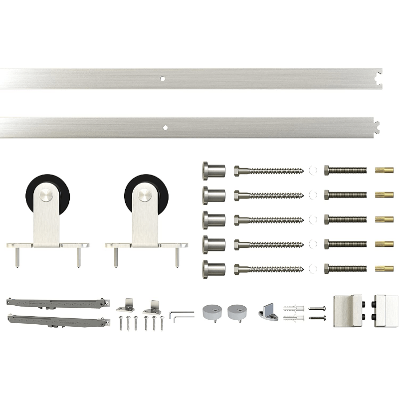 Photo 1 of 6.6FT Soft Close Sliding Barn Door Hardware Kit for Wood Barn Door
