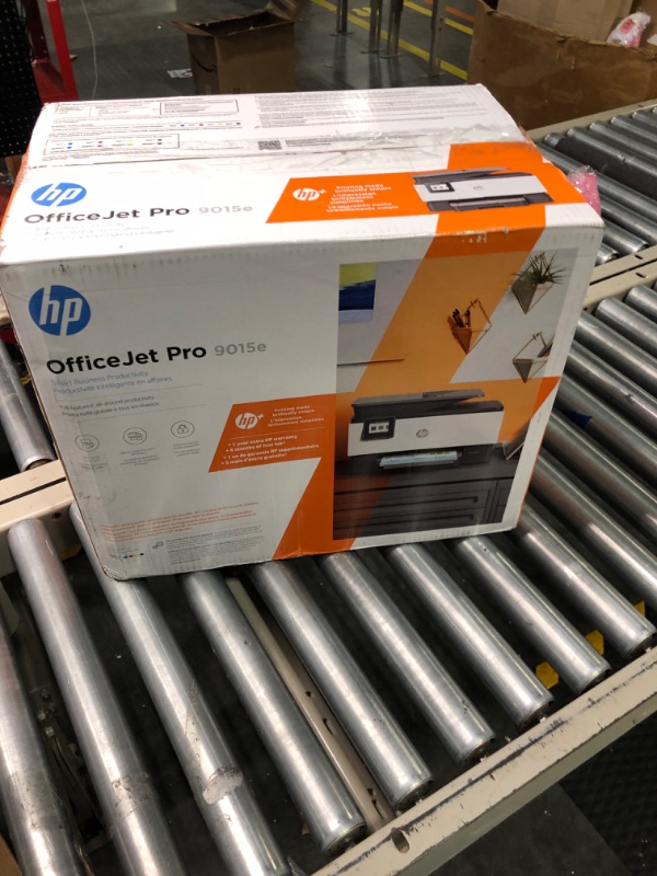 Photo 1 of HP OfficeJet Pro 9015e Wireless Color All-in-One Printer with bonus 6 months Instant ink with HP+ (1G5L3A),Gray