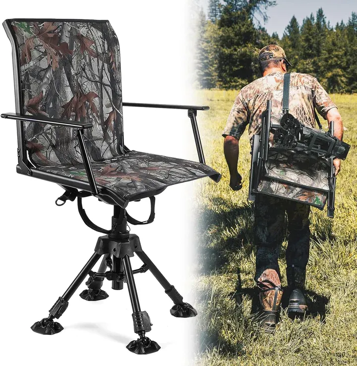 Photo 1 of 360 Degree Silent Swivel Blind Hunting Chair