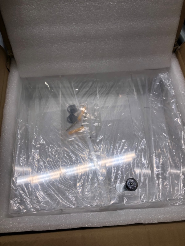 Photo 1 of Acrylic Display Case, Clear Display Cabinet for Mini Funko Pop Figures, 4 Layer Locking Display Case Wall Mounted or Desktop Suitable Mini Toys, Collections or Stone