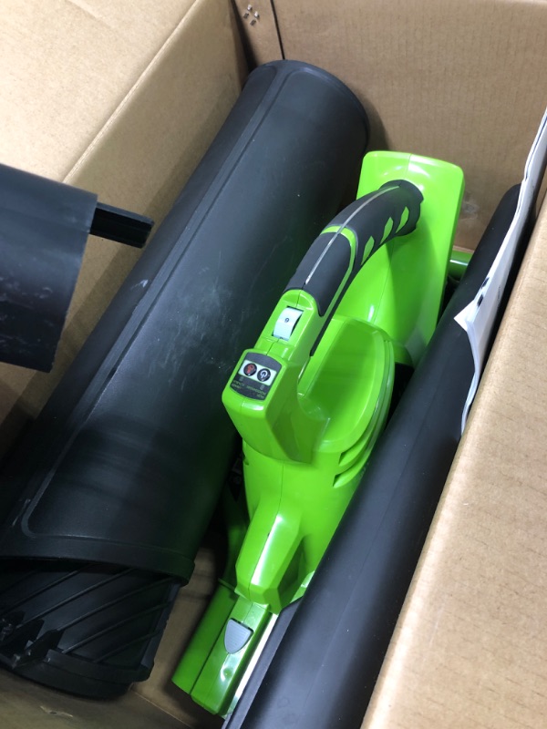 Photo 3 of ***NO BATTERY*** 

Greenworks 40V (185 MPH / 340 CFM / 75+ Compatible Tools) Cordless Brushless Leaf Blower / Vacuum, Tool Only
