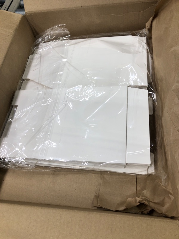 Photo 2 of SHIPKEY 10pcs 8X8X8 inch White Cardboard Gift Boxes with Lids | Mini/Small Gift Boxes | Small Paper Boxes for Wedding, Ornament Boxes for Christmas, Holidays, Birthdays and All Other Occasions White 8"x8"x8"