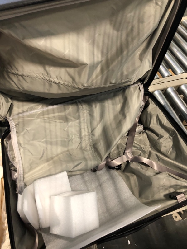 Photo 4 of Aerotrunk Medium Checked Luggage with Spinner Wheels - Lightweight Hard Shell Travel Suitcase with TSA Lock - 26.5" Black Medium 26.5" Black