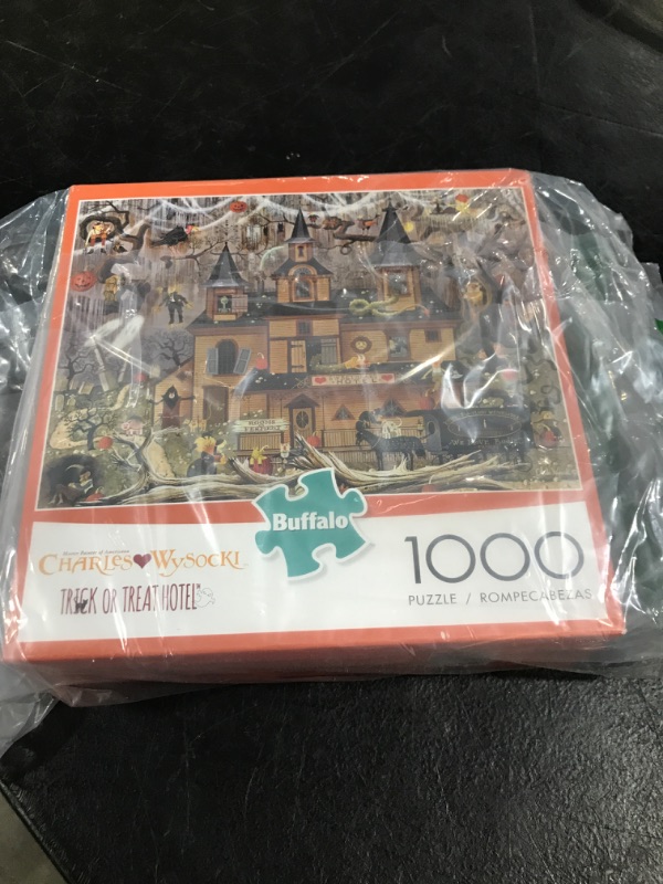 Photo 2 of Buffalo Games - Charles Wysocki - Trick or Treat Hotel - 1000 Piece Jigsaw Puzzle