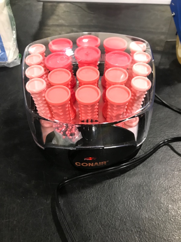 Photo 2 of Conair Compact Multi-Size Hot Rollers, Coral
