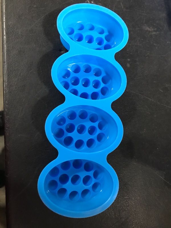 Photo 1 of 3D Soap Massage Silicone Mold, Handmade Massage Bar Soap Molds for Soap Making, Easy Release Nonstick Soaps Making Soap Molds for DIY Making (Blue)
