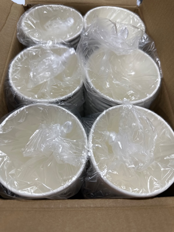 Photo 1 of 12 oz Paper Coffee Cups - 180 Count, Disposable Cups 12 Ounce Zipper Pattern Cups for Hot/Cold Beverage Drinking