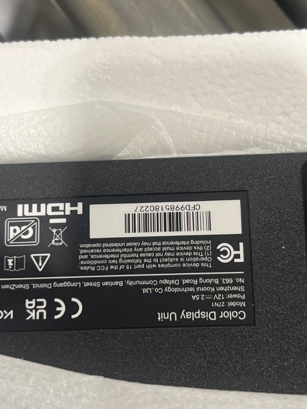 Photo 4 of KOORUI 27 Inch QHD Gaming Monitor 144 Hz, VA, 1ms, DCI-P3 90% Color Gamut, Adaptive Sync, (2560x1440, HDMI, DisplayPort) Black
