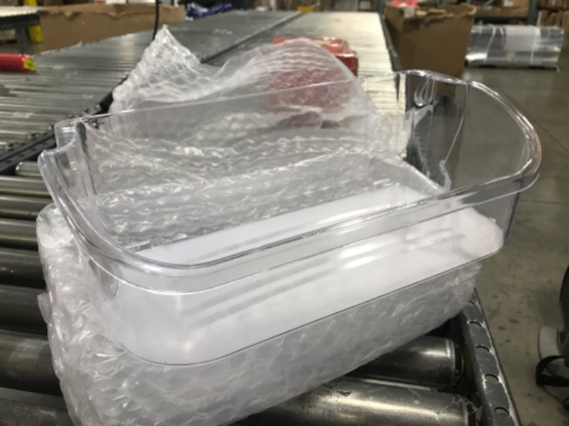Photo 1 of 2 x 240356402 Refrigerator Upper Door Shelf Clear Bin by AMI, Compatible with Frigidaire, 15.38in(L)×6.69in(W)×5.0in(H), Replaces 240356401 240356402 AP2549958 PS430122