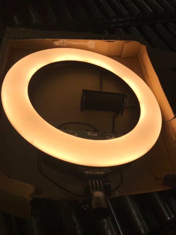 Photo 3 of 18 inch LED Ring Light - Dimmable Makeup Selfie Ring Light for Studio Portrait 