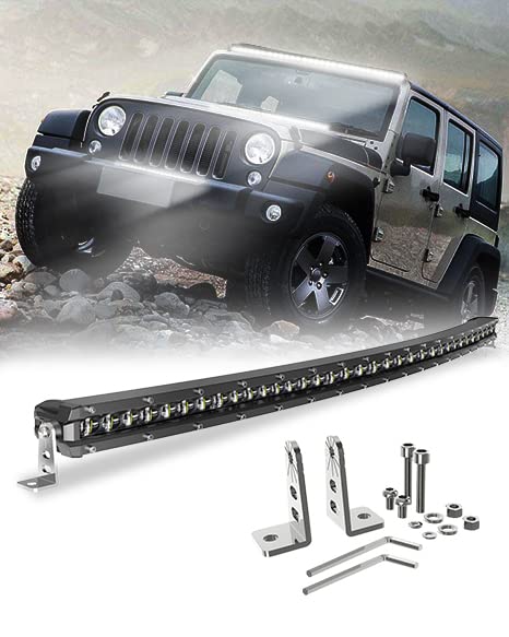 Photo 1 of CO LIGHT Led Light Bar Curved 38 Inch Single Row Lightbar Automotive Spot Flood Combo Beam 12v Driving Fog Lamp Roof Bumper Off Road Compatible ATV Utv Boat