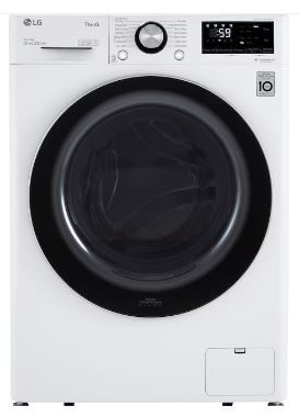 Photo 1 of LG 2.4-cu ft Stackable Steam Cycle Smart Front-Load Washer (White) ENERGY STAR