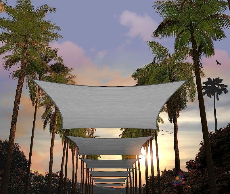 Photo 1 of 14' x 14' Grey Rectangle Sun Shade Sail Canopy Awning

STOCK IMAGE FOR COMPARISON PURPOSES ONLY
STYLES MAY VARY

(CHECK PICTURE)