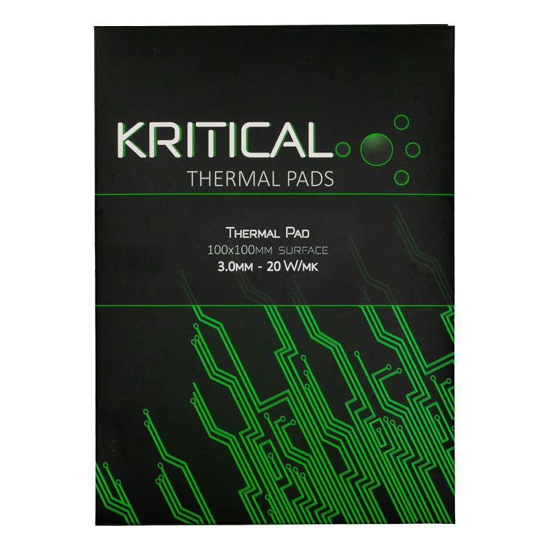 Photo 1 of Kritical Thermal Pads - Extreme Conductivity (20 W/mK) - Designed specifically for GPU, CPU and Other microelectronic (3.0 mm)
