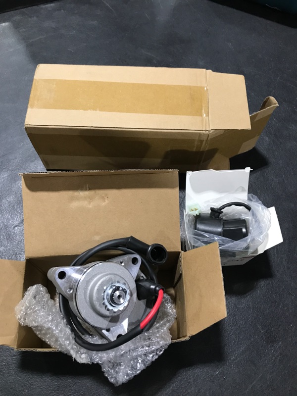 Photo 1 of Road Passion Starter Motor + Solenoid Relay for 125cc 110cc 100cc 90cc 70cc 50cc and ATV Dirt Bike Pit Bike Dune Buggy Sandrail Quad 4 Wheelers SSR Roketa Tao tao Coolster Jonway SunL Go Karts Starter Motor and Starter Solenoid Relay