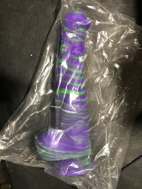 Photo 2 of 11.5" Huge Giant Dildo, Big Monster Dildo Silicone Large Thick Dildo with Strong Suction Cup, Purple Realistic Lifelike Dildo Fake Penis for Advanced Player, Anal Adult Sex Toys for Women Men
