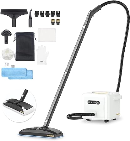Photo 1 of  GROBELL Steam Cleaner Car Upholstery: Fast Heat in 50s Swift Vapore Upgraded Pack Chemical-Free Portable Steamer Mop Home Floor Kitchen Auto Seat Surface Mattress Grout
