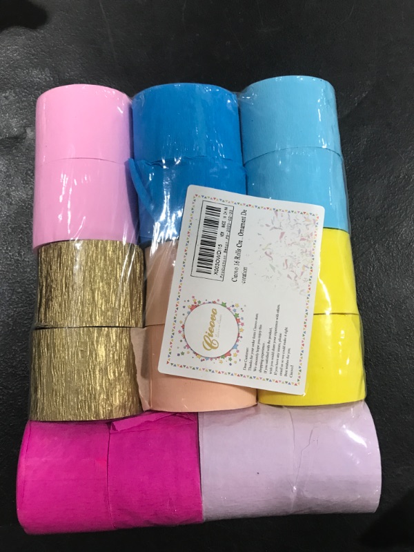 Photo 1 of 16 Rolls Crepe Paper Streamers