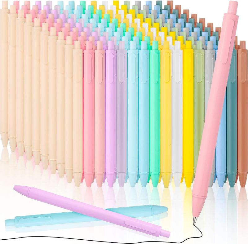 Photo 1 of 300 Pack Retractable Pastel Gel Ink Pens