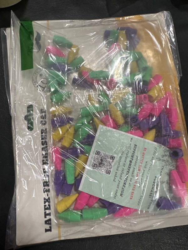 Photo 3 of 2 PACK. Mr. Pen Erasers for Pencils, 120 Pack, Pencil Top Erasers, Eraser Caps, Kids, Cap Tops, Topper Erasers. Ereaser A. Vibrant